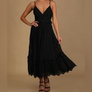 Lulu’s Black Midi Dress